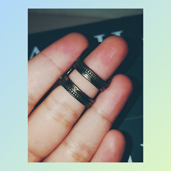NWOT VINTAGE DOUBLE RING - Picture 2 of 5